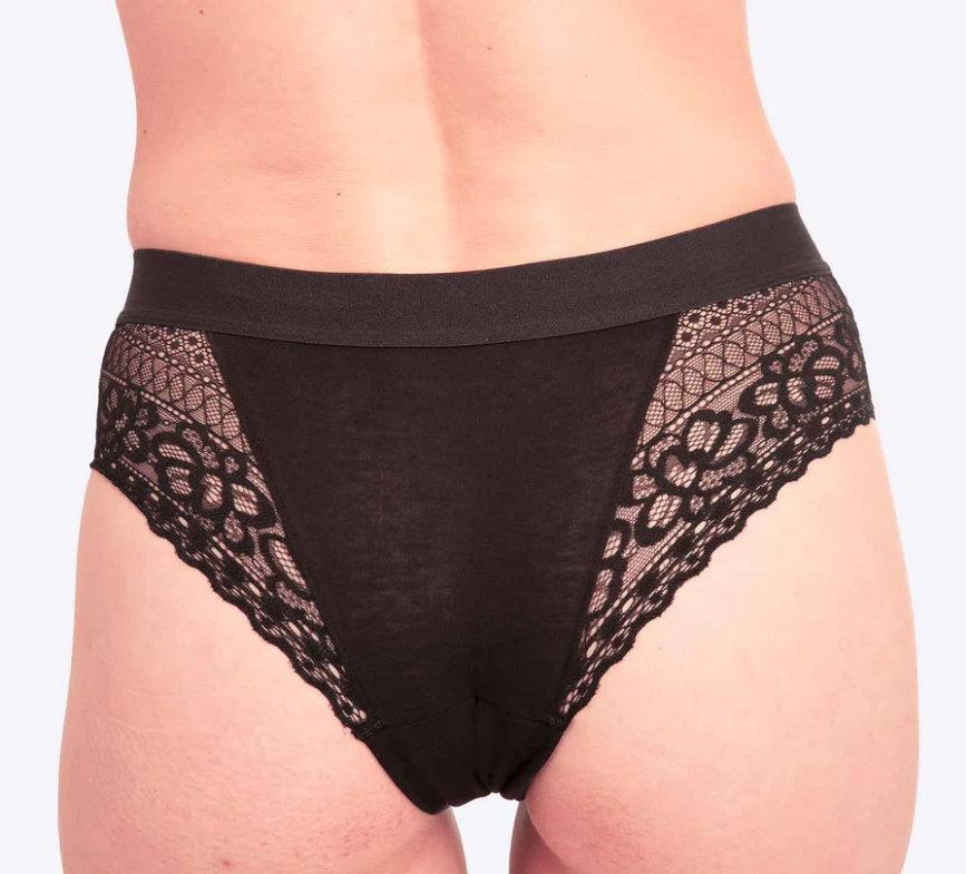 DUMMY - WUKA Ultimate™ Lace talle medio flujo medio Negro - XS